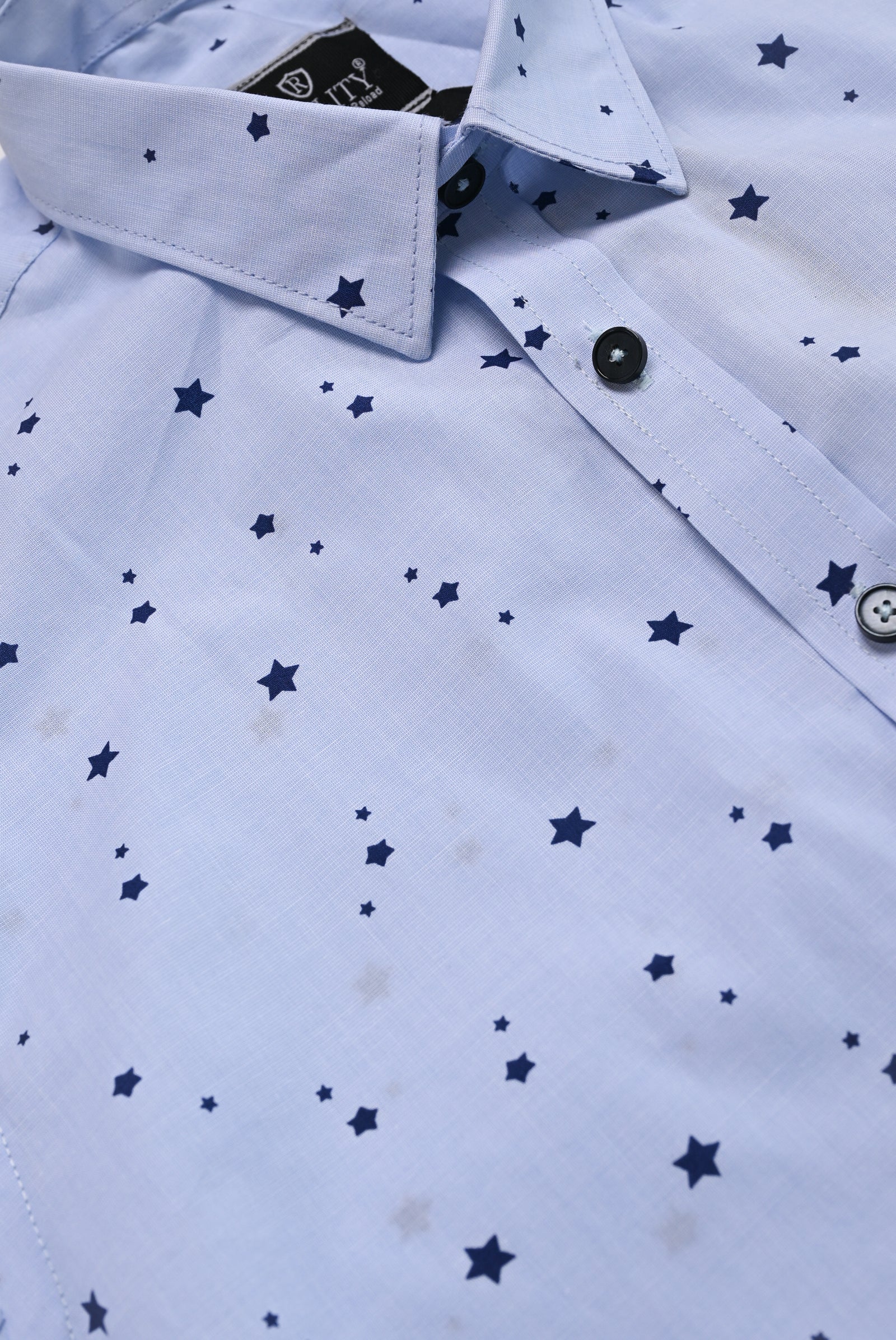 MEN CASUAL LIGHT SKY SHIRT