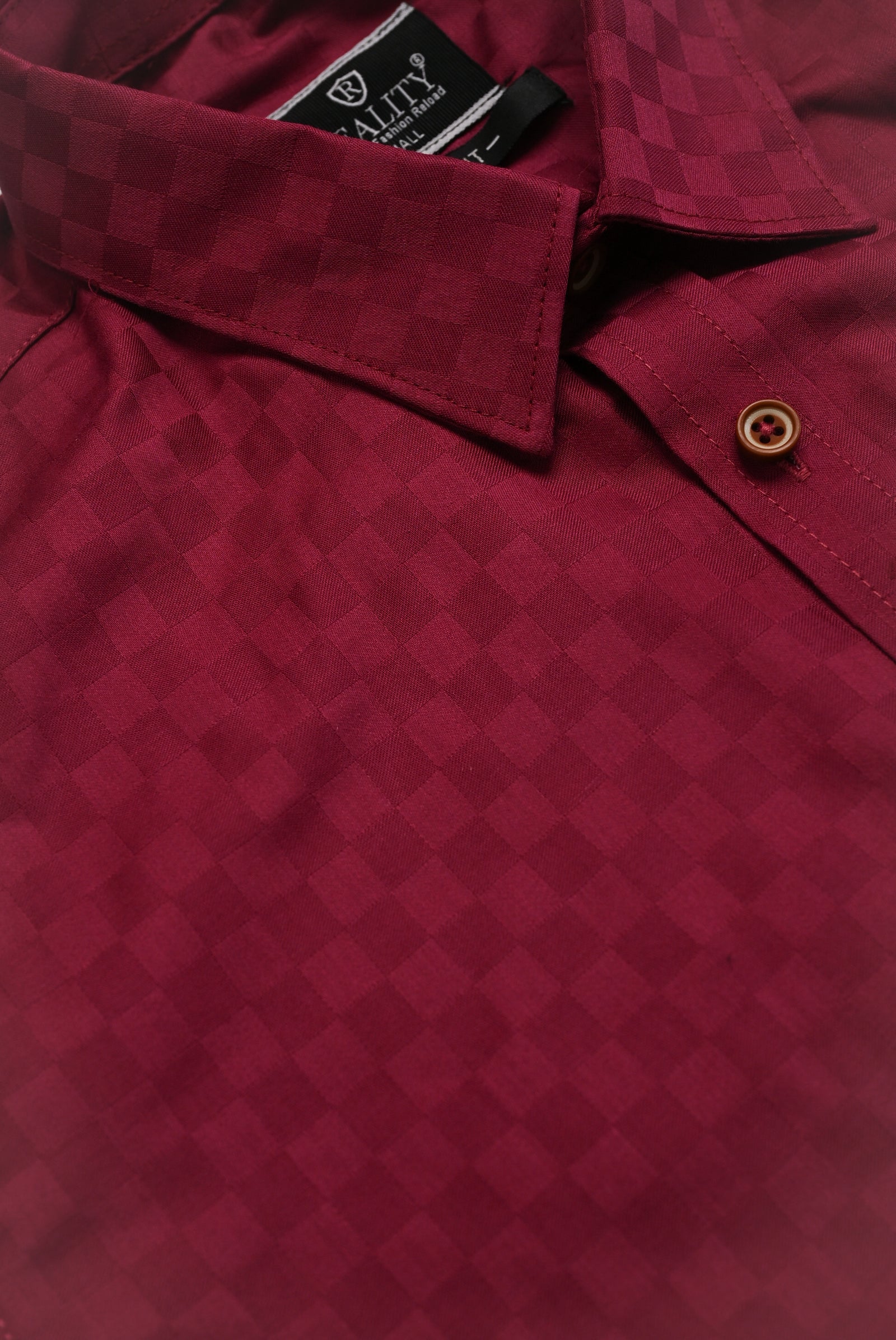 MEN CASUAL LIGHT MEHROON SHIRT