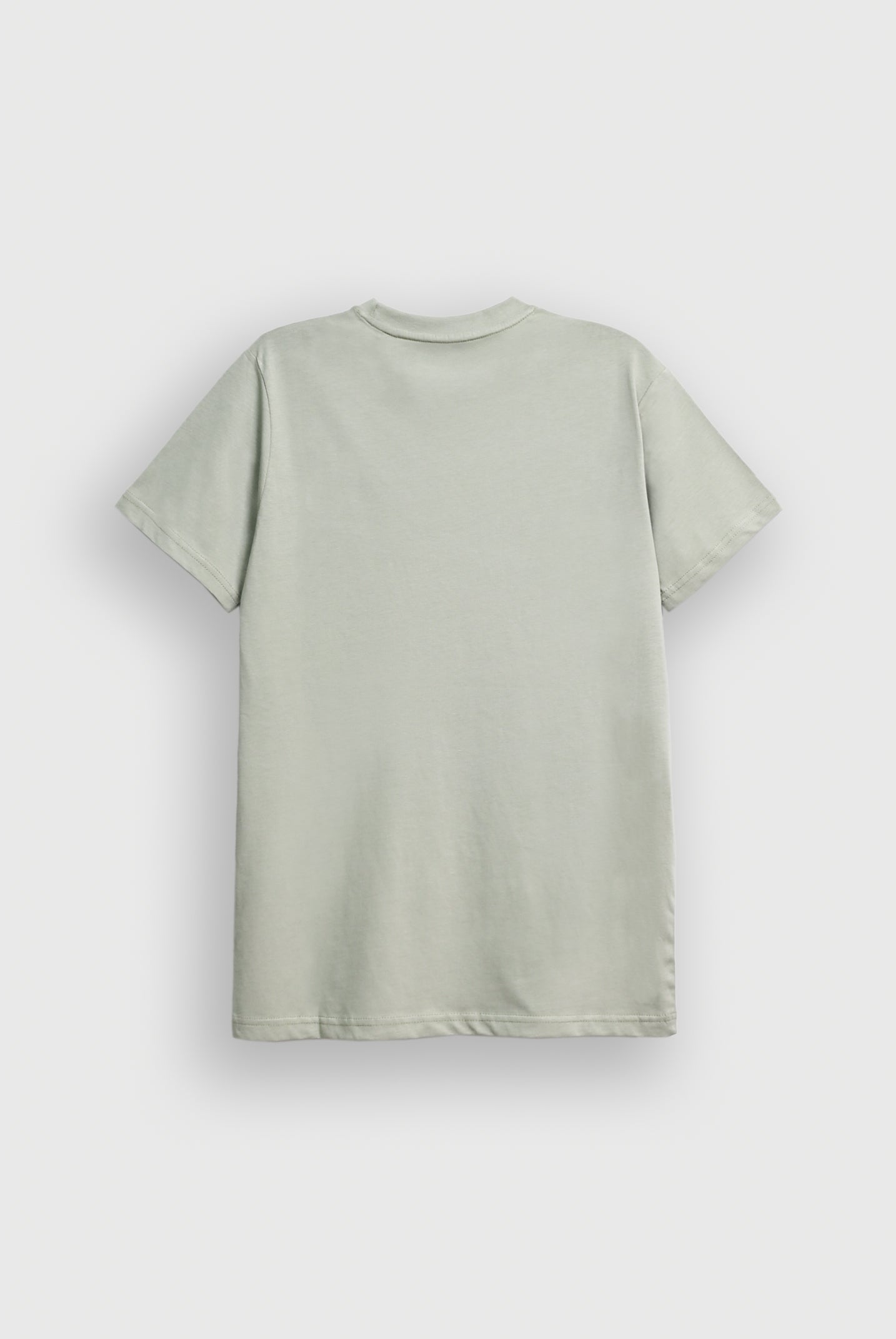 MEN DROP SHOULDER GREEN PRINTED T-SHIRT Reality