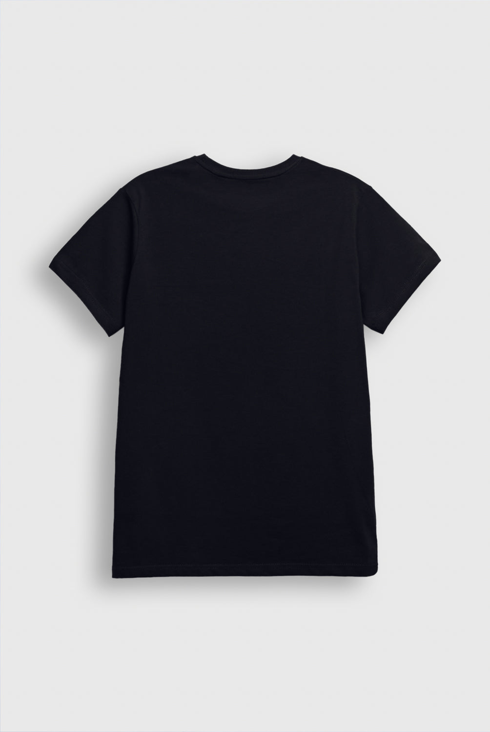 Men Black T-Shirt with 'Futuristic' Text and Geometric Graphic Design Reality