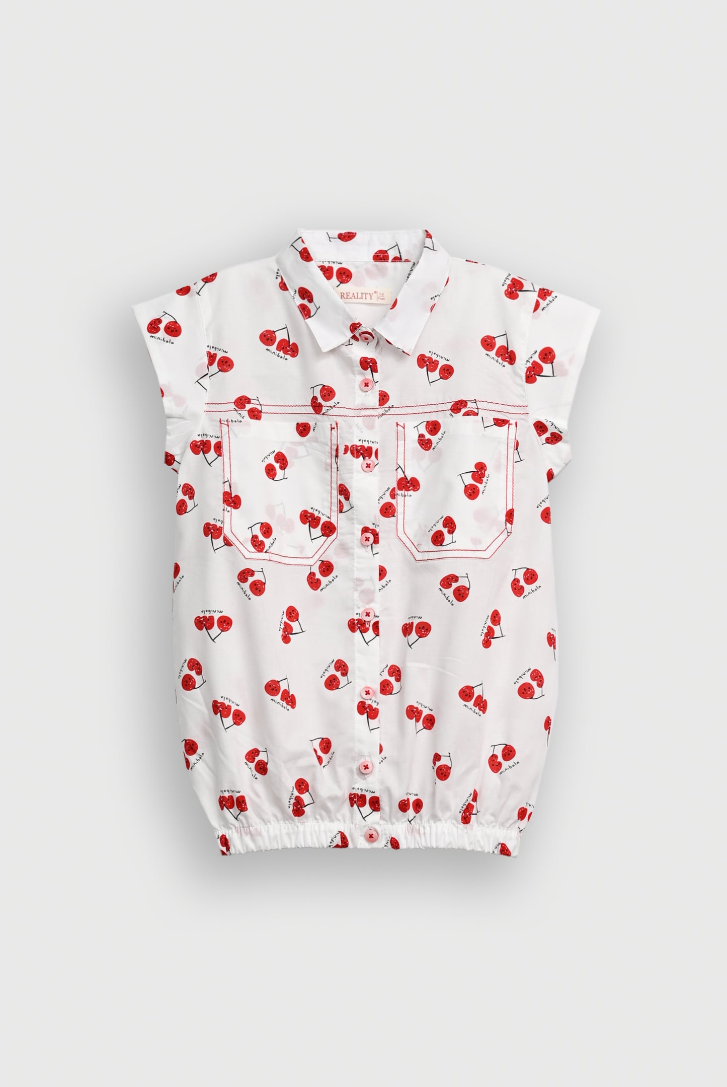 CHERRY MUSE WHITE CO-ORD SET