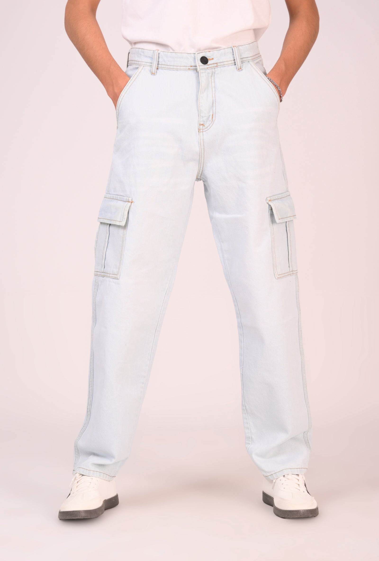 MEN Loose Fit DENIM SKY BLUE Reality