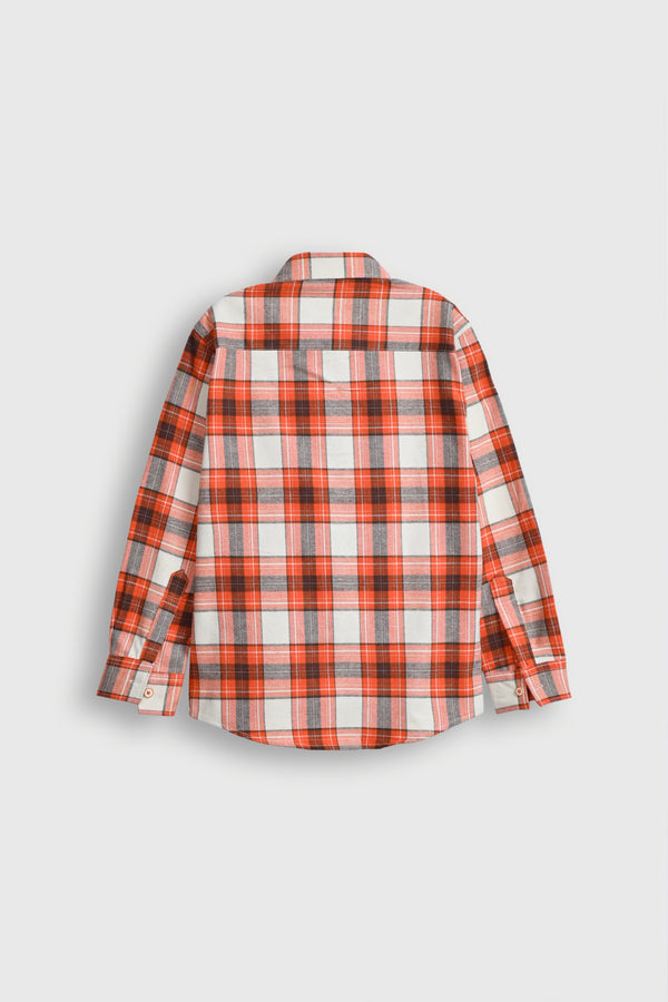 BOYS ORANGE CASUAL SHIRT Reality