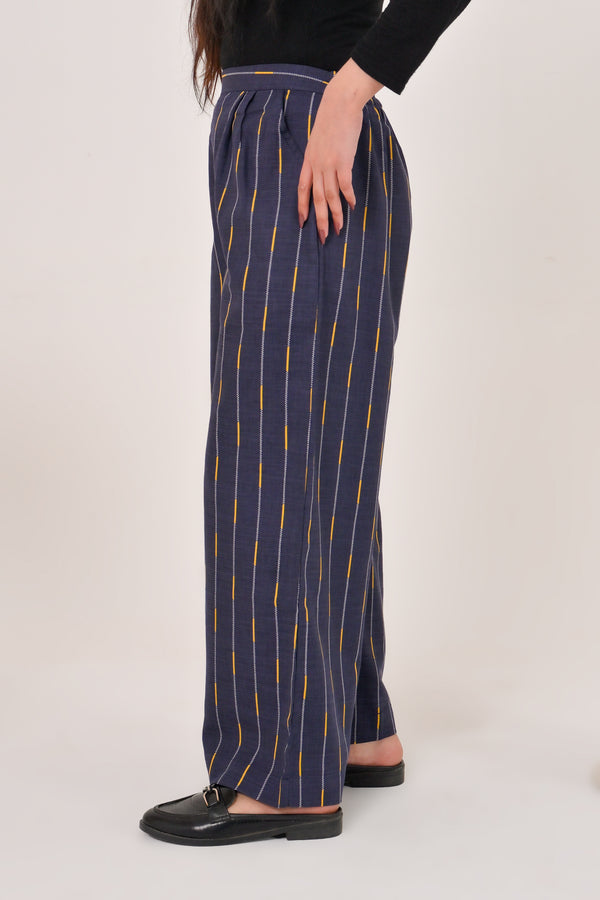 NAVY VELOUR NOIR TROUSER Reality