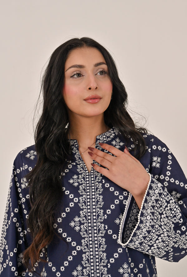 NAVY GUL-E-NEELAM SUIT Reality