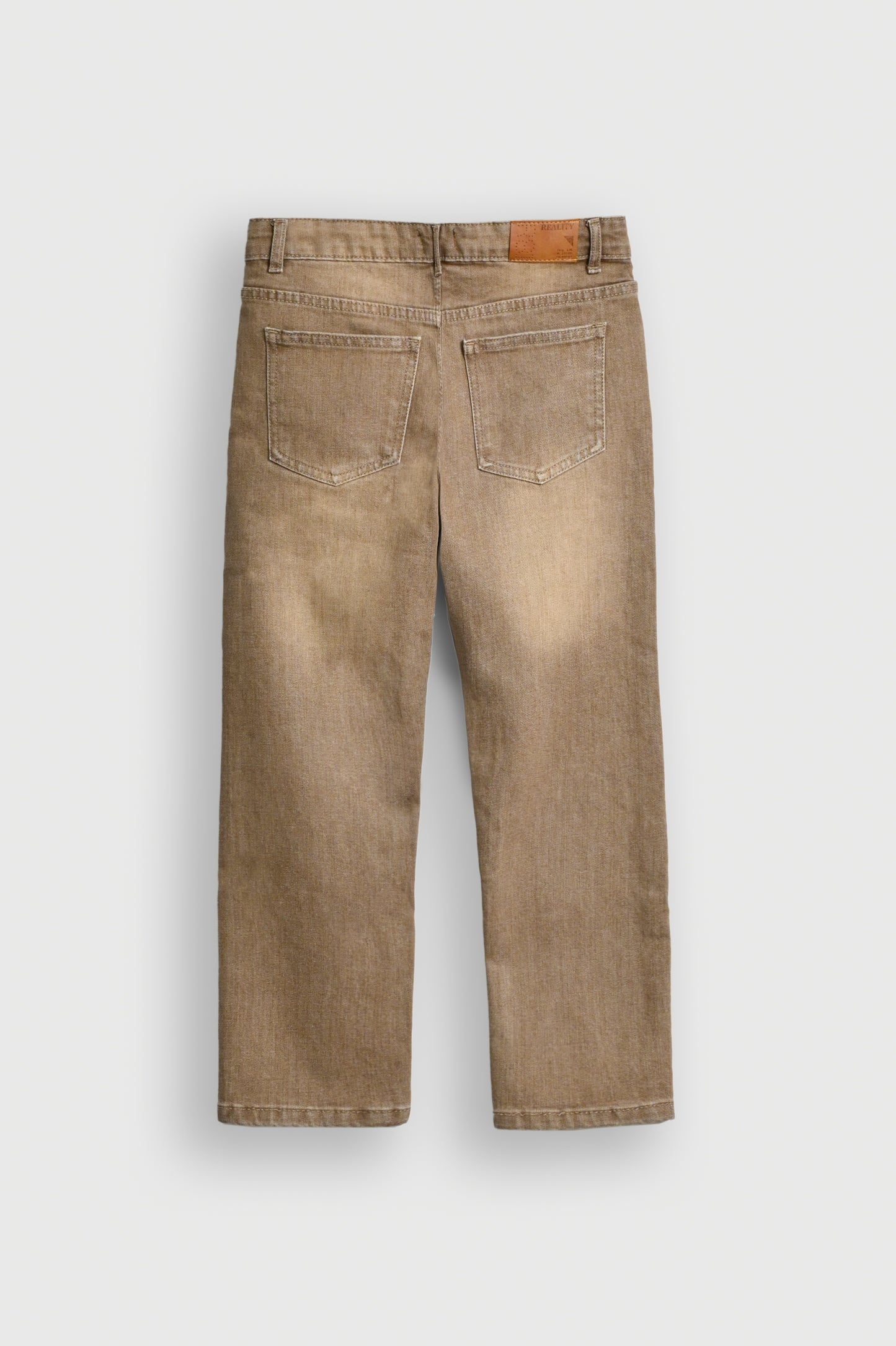 KHAKI Washed Wide-Leg Jeans for Boys Reality