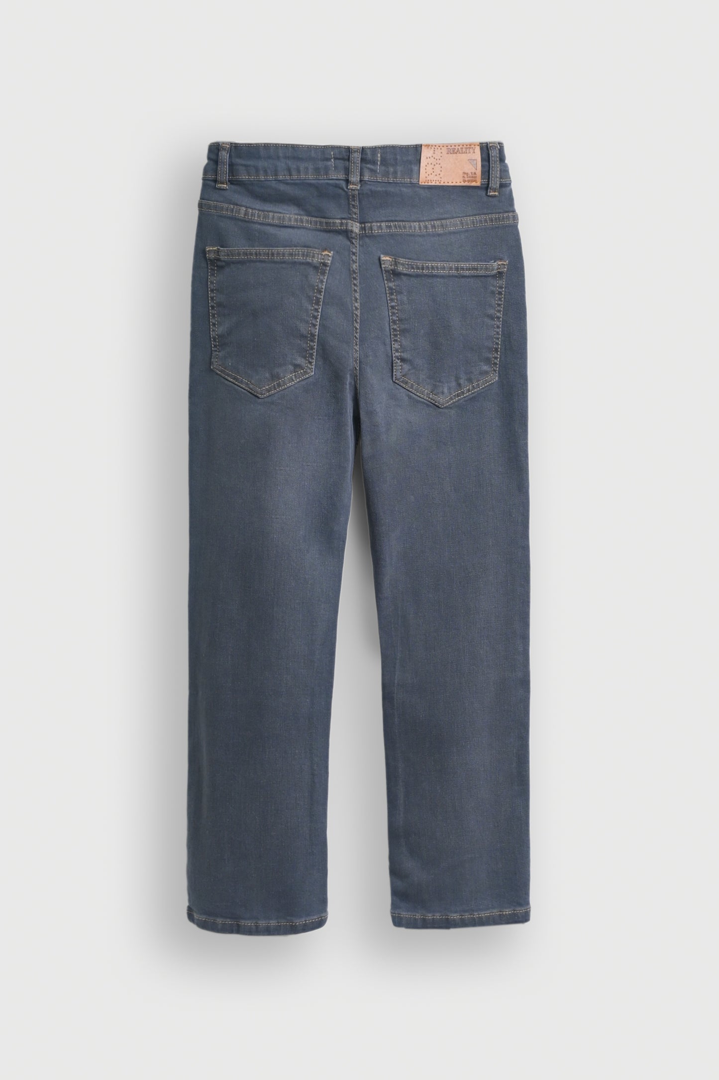 HEATHER GREY Washed Wide-Leg Jeans for Boys Reality