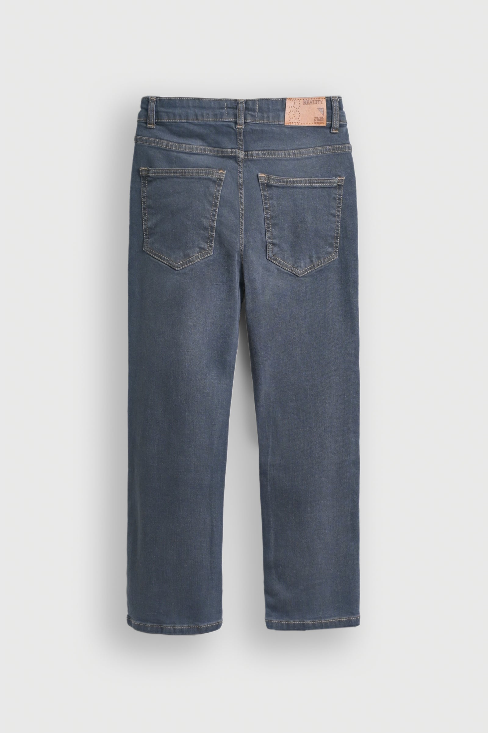 HEATHER GREY Washed Wide-Leg Jeans for Boys Reality