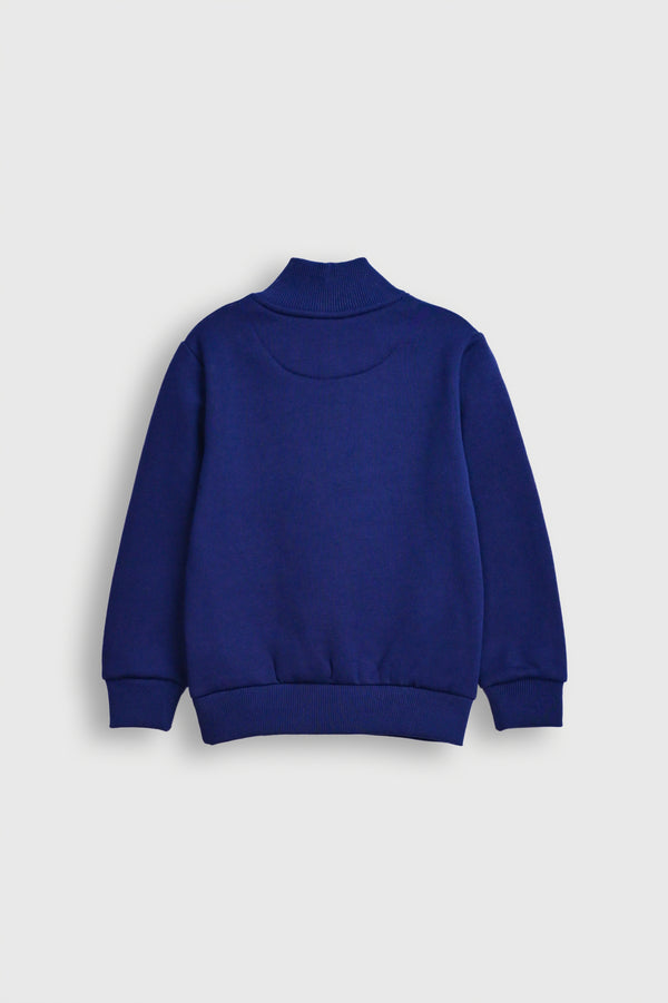 HALF DARK BLUE SWEATSHIRT Reality