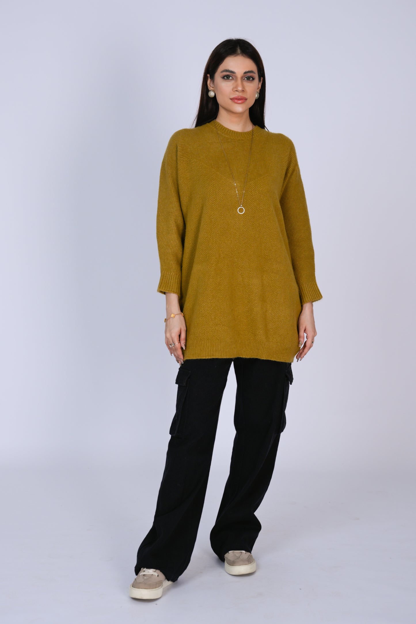 Mustard Yellow Tunic Sweater Reality