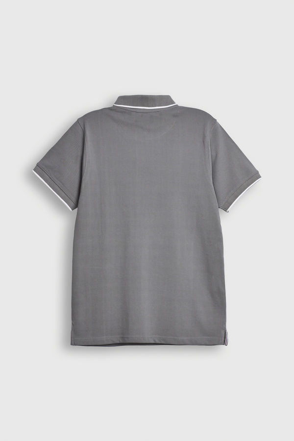 MEN DARK GREY POLO Reality