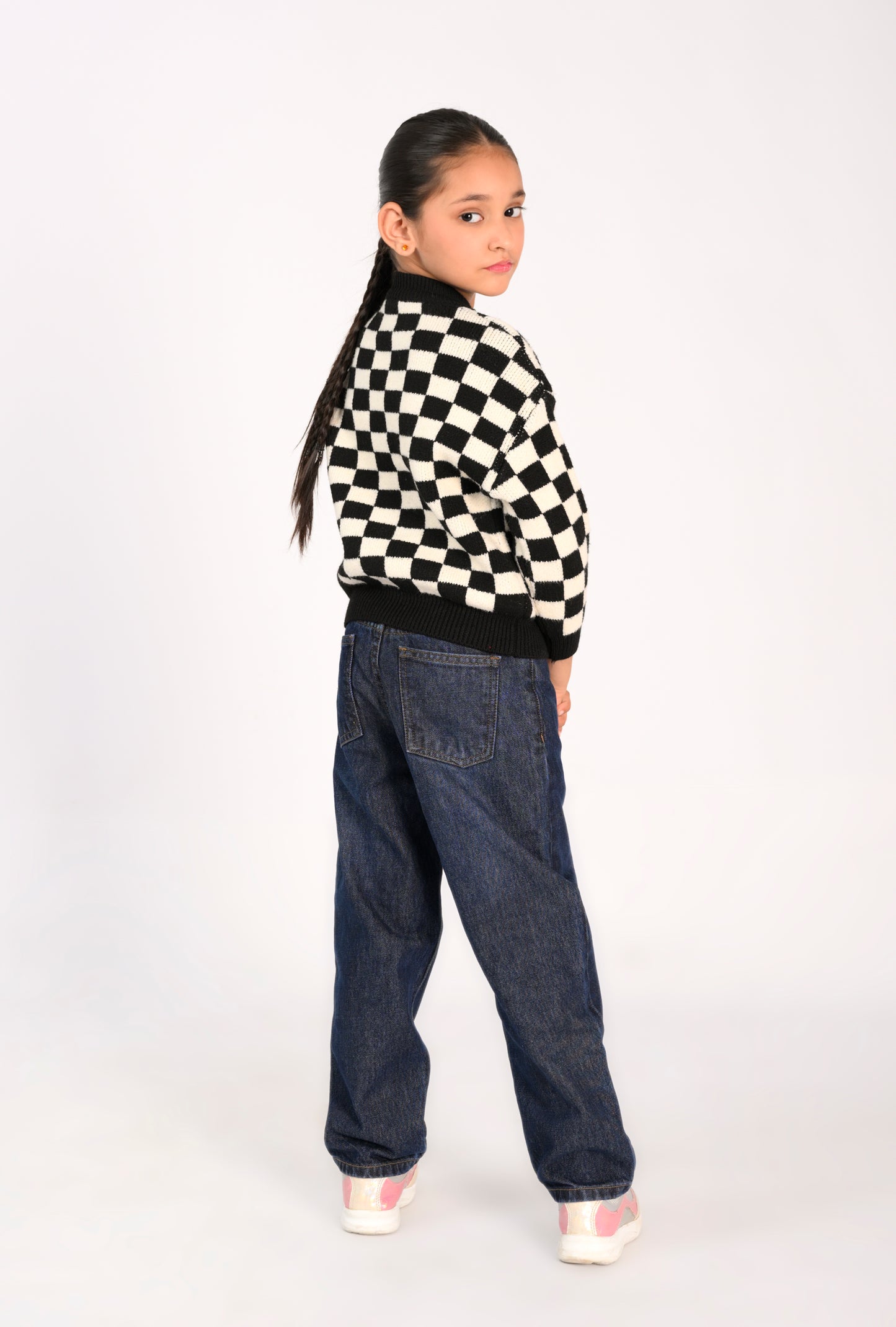 Jumping for Joy in Cable Knit Reality