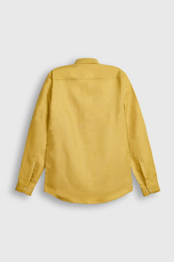 Golden Mustard Classic Cotton Shirt Reality