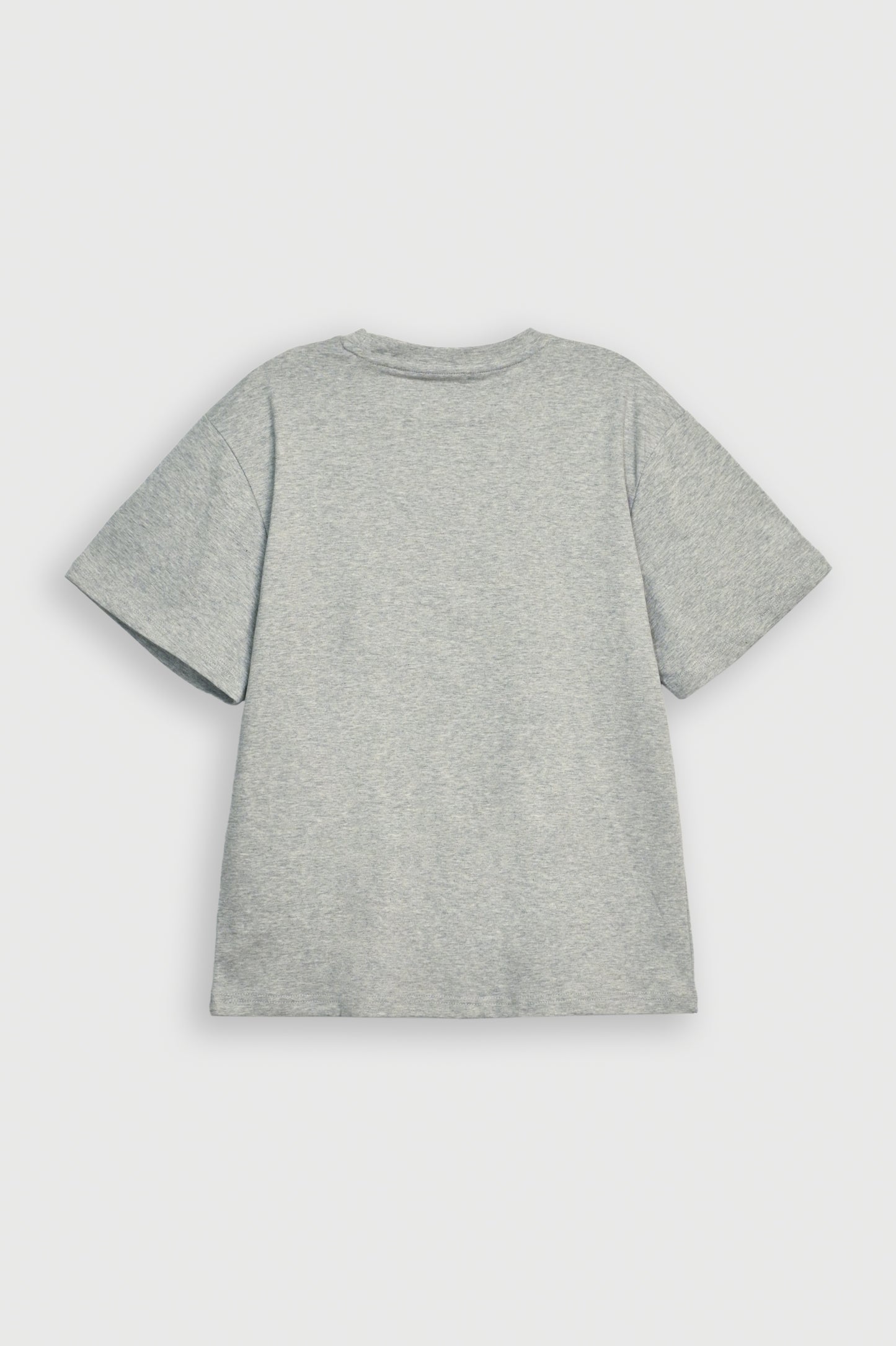 DOWN SHOULDER GRAY T-SHIRT