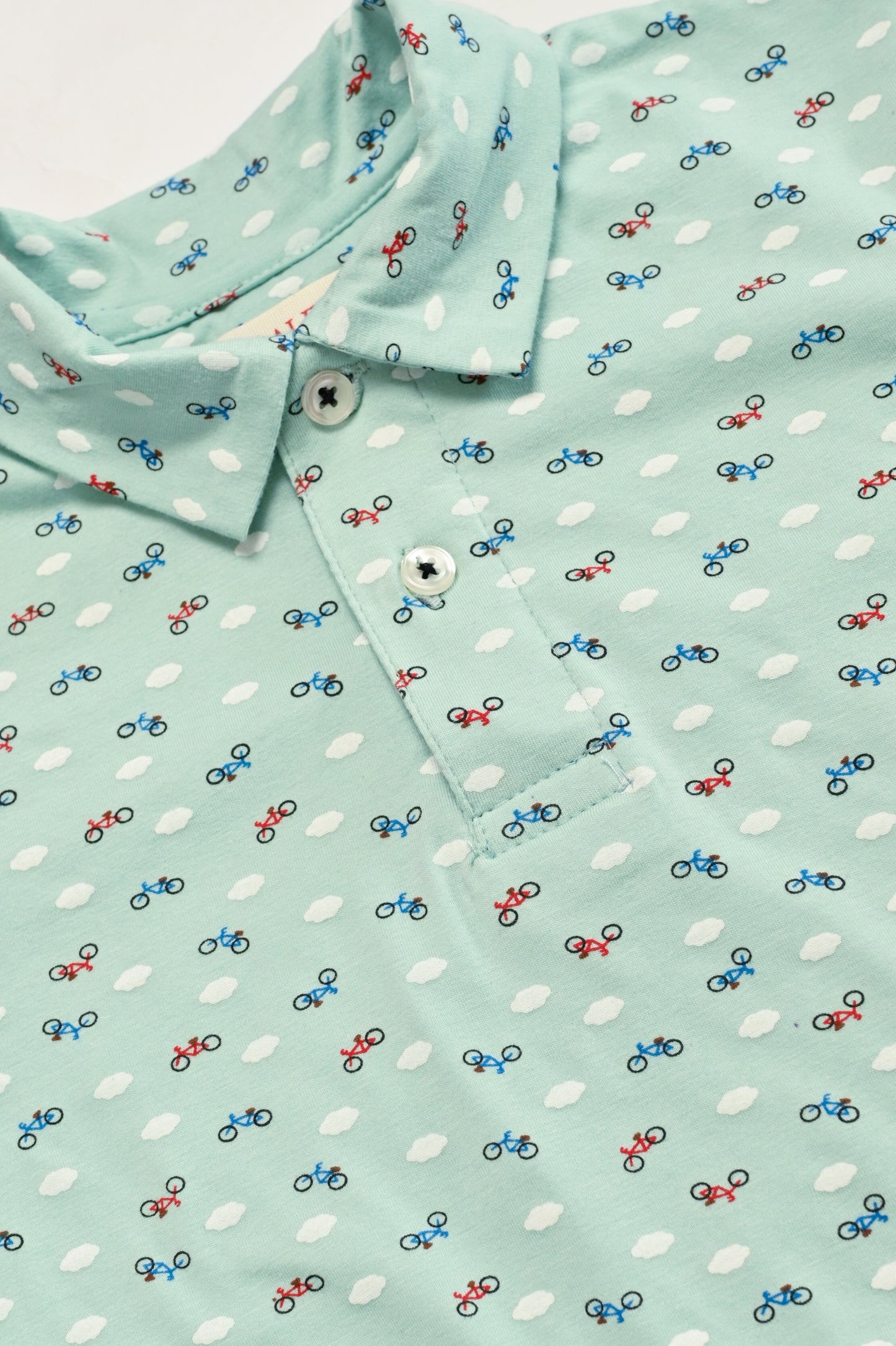 BOY PRINTED LIGHT GREEN POLO