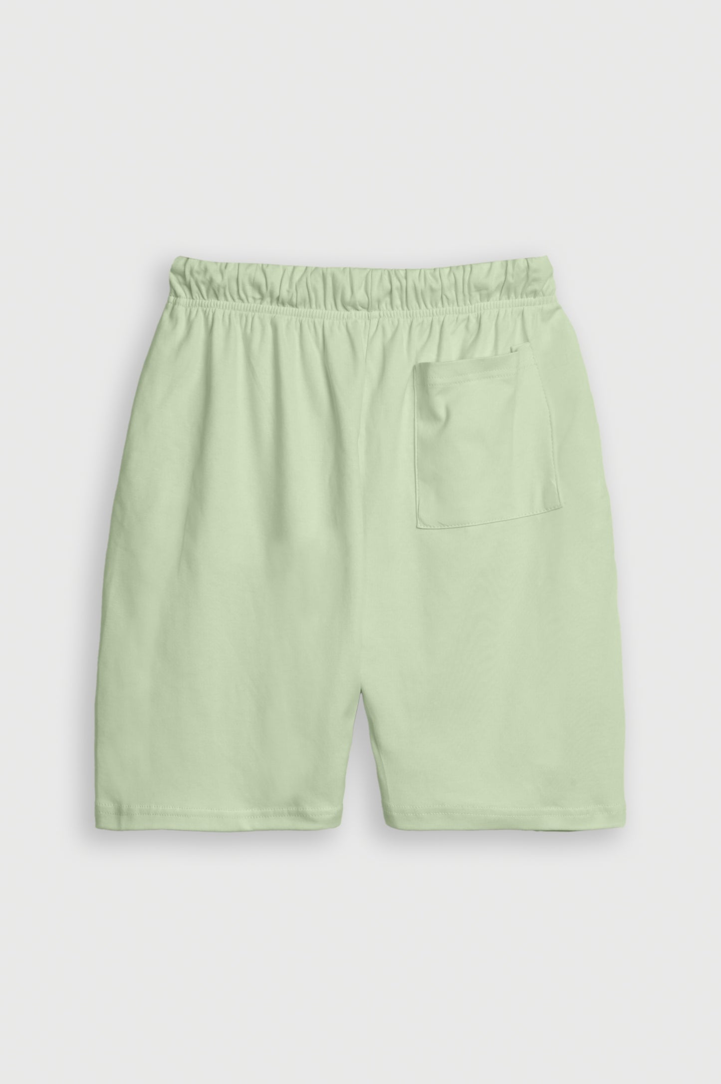 SOLID COTTON OLIVE SHORTS