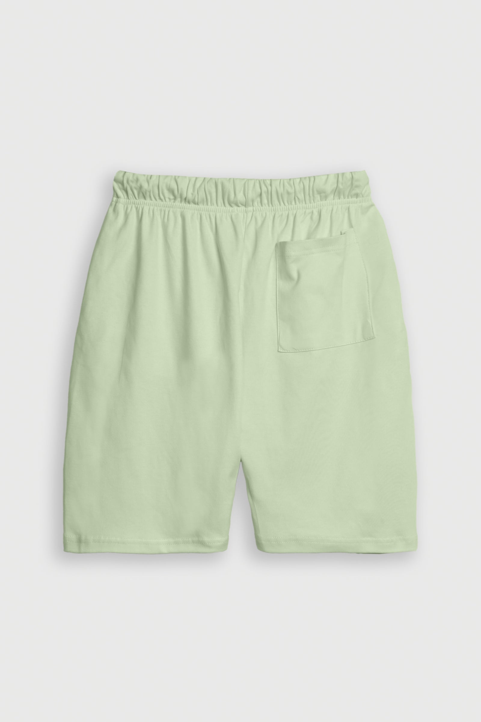 SOLID COTTON OLIVE SHORTS Reality