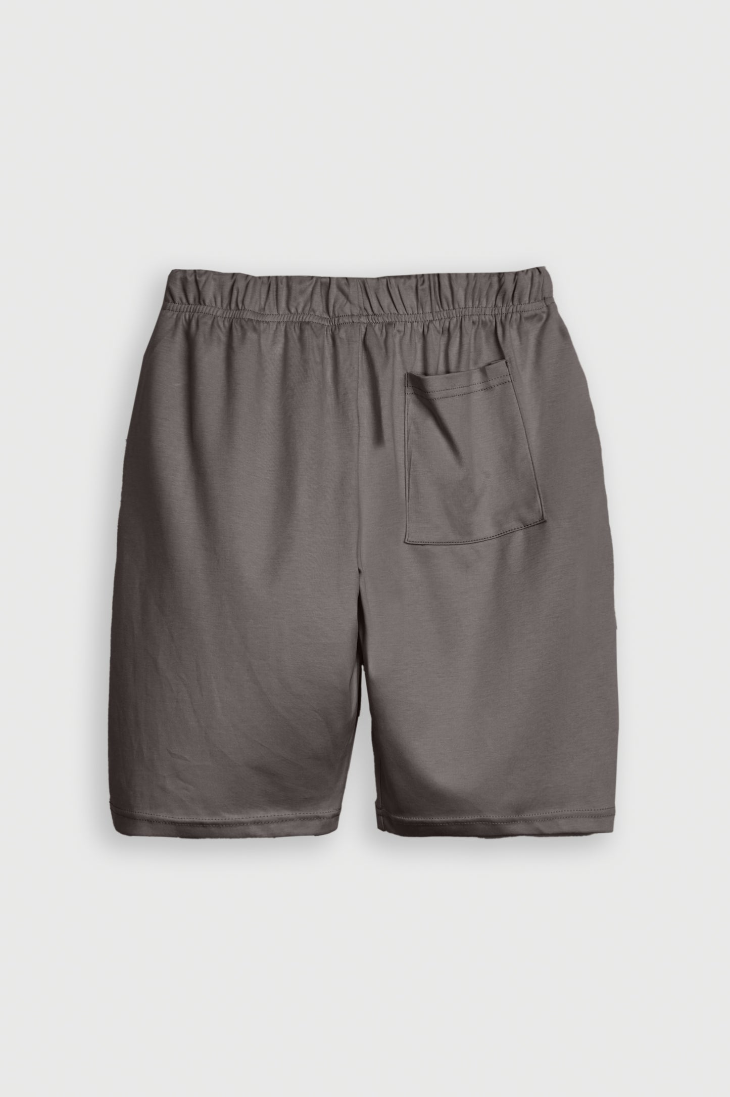 SOLID COTTON DARK GRAY SHORTS