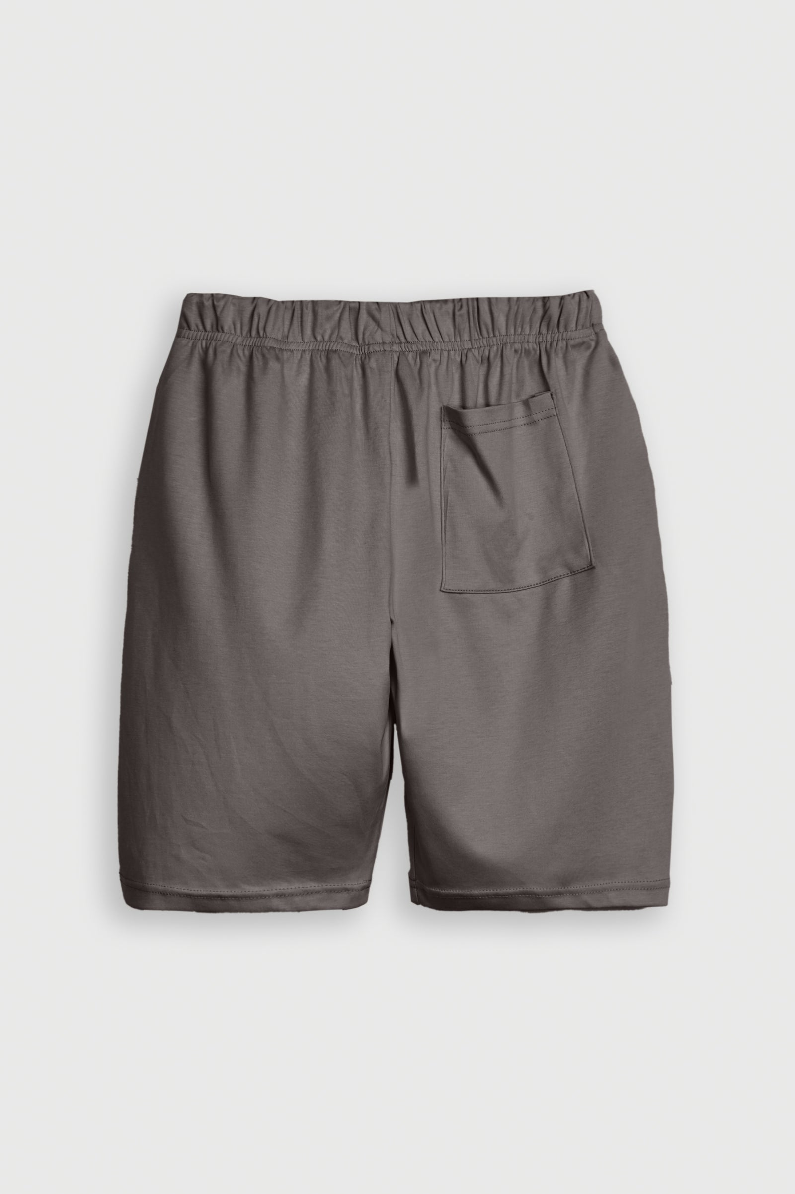 SOLID COTTON DARK GRAY SHORTS Reality