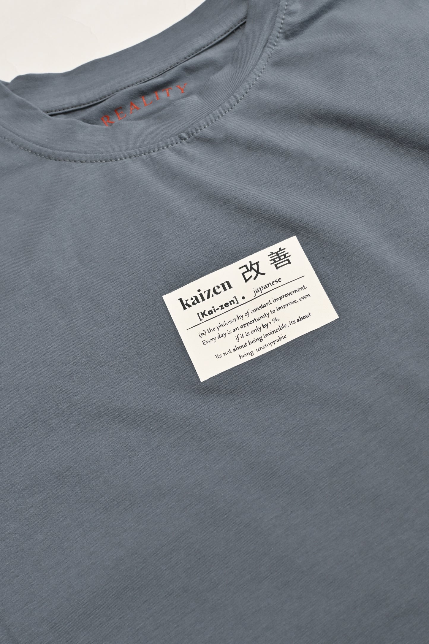 men KAI-ZEN GRAPHIC GRAY TEE Reality