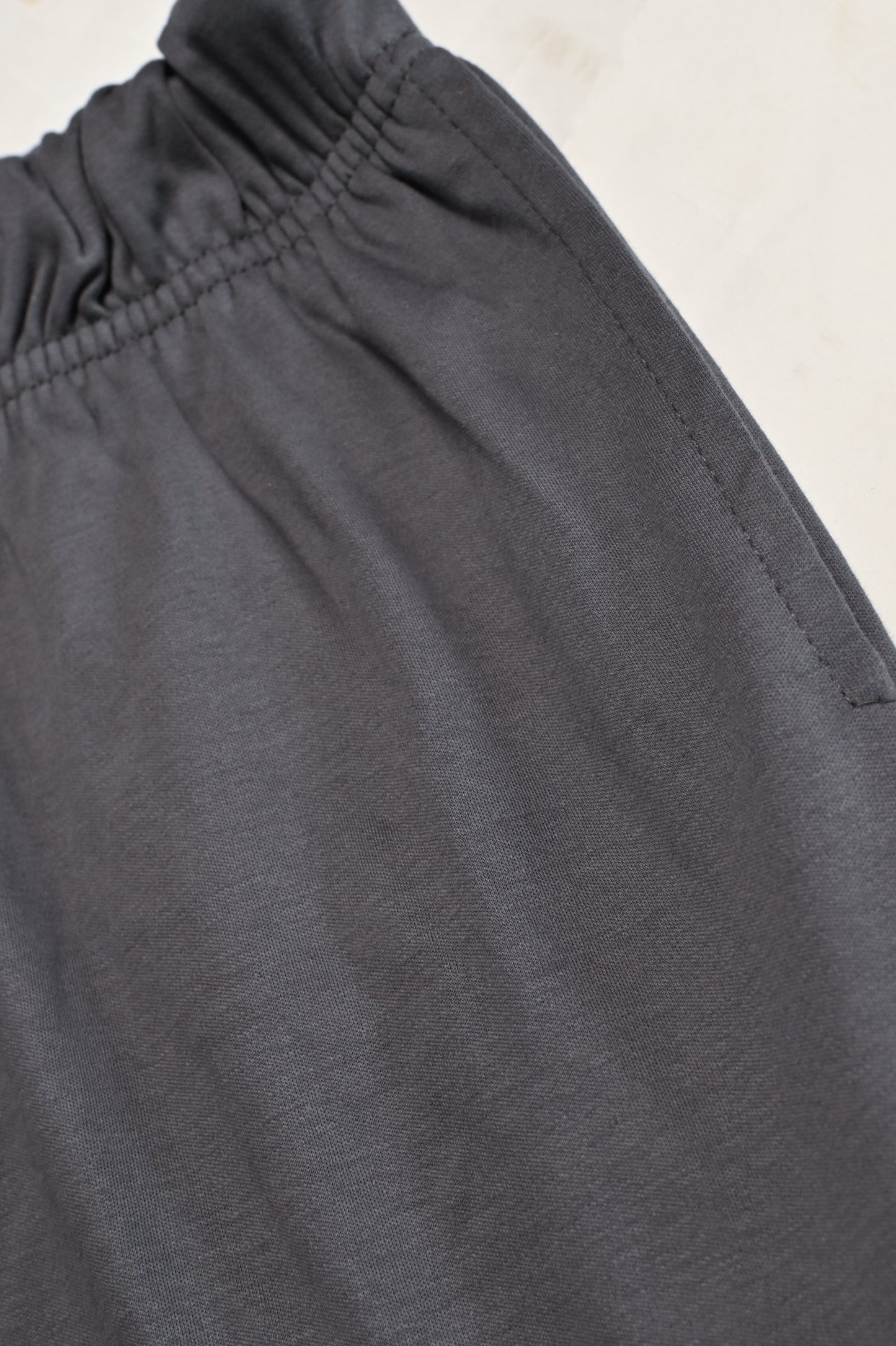 SOLID COTTON DARK GRAY SHORTS Reality