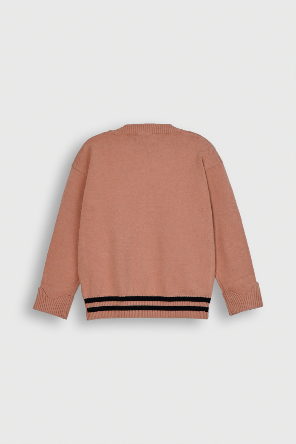 Kids' Pink Cardigan with Striped Detail Reality