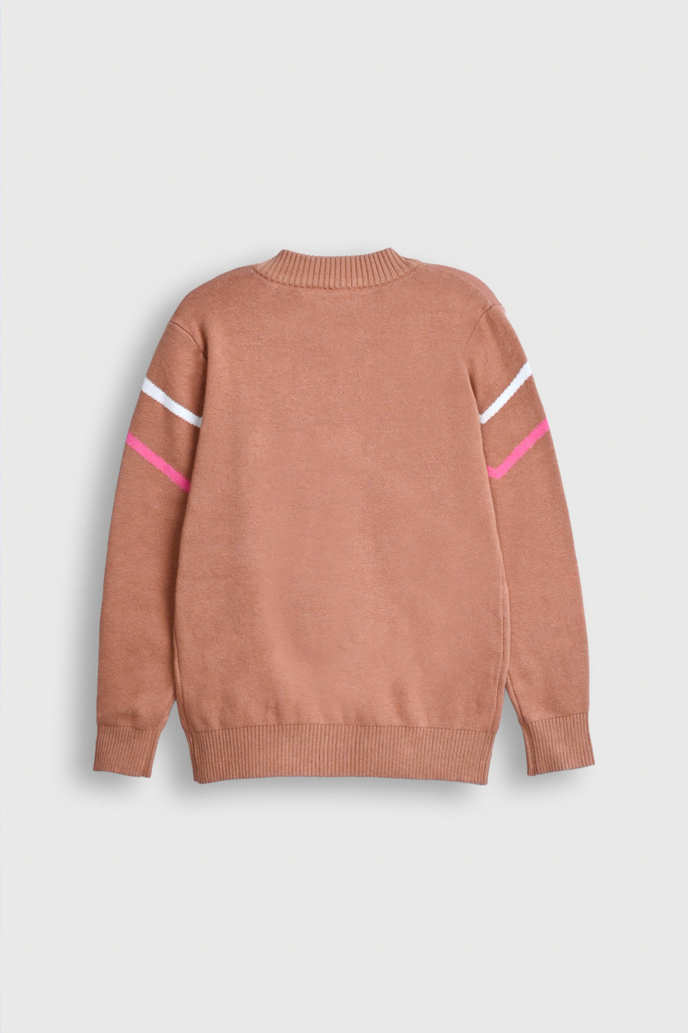 Kids' Brown Sweater with Character Graphic Reality