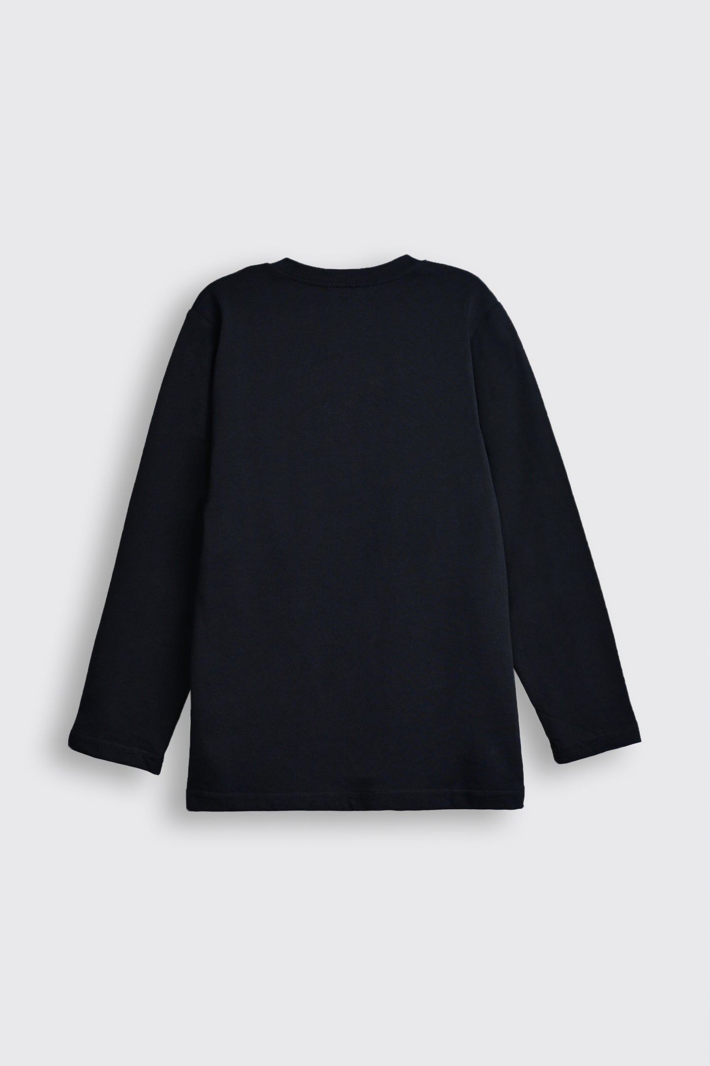 Black Long-Sleeve Henley Shirt Reality