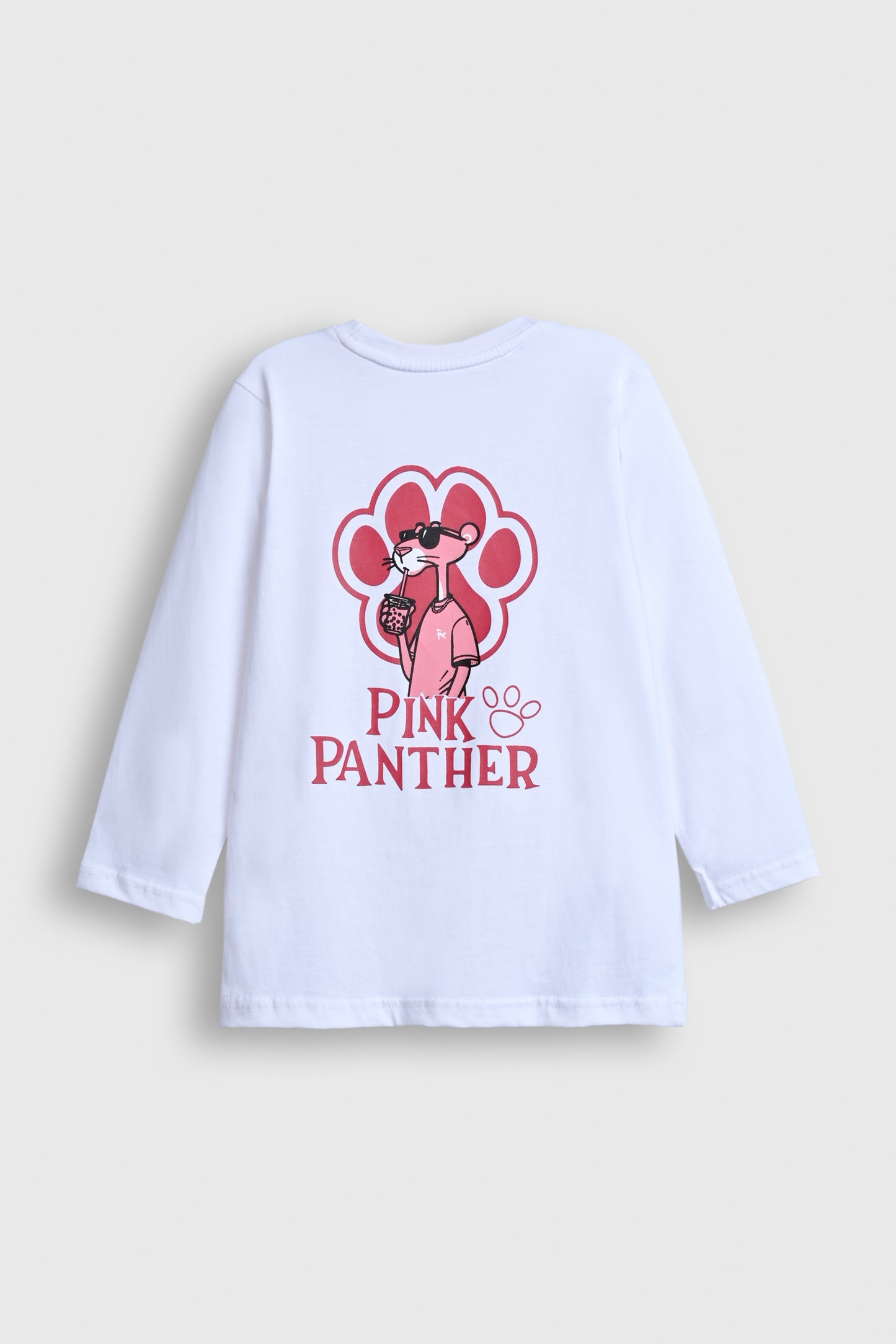 Wight Panther and Letter P Long-Sleeve Shirt Reality