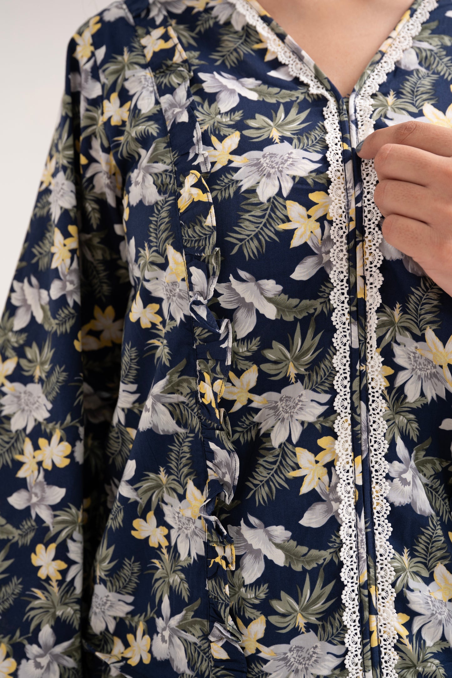 Midnight Meadow: Navy Floral Co-ord Set by Reality Reality