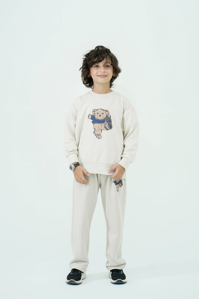 BOYS HYPEBEAST BEIGE SWEATSHIRT
