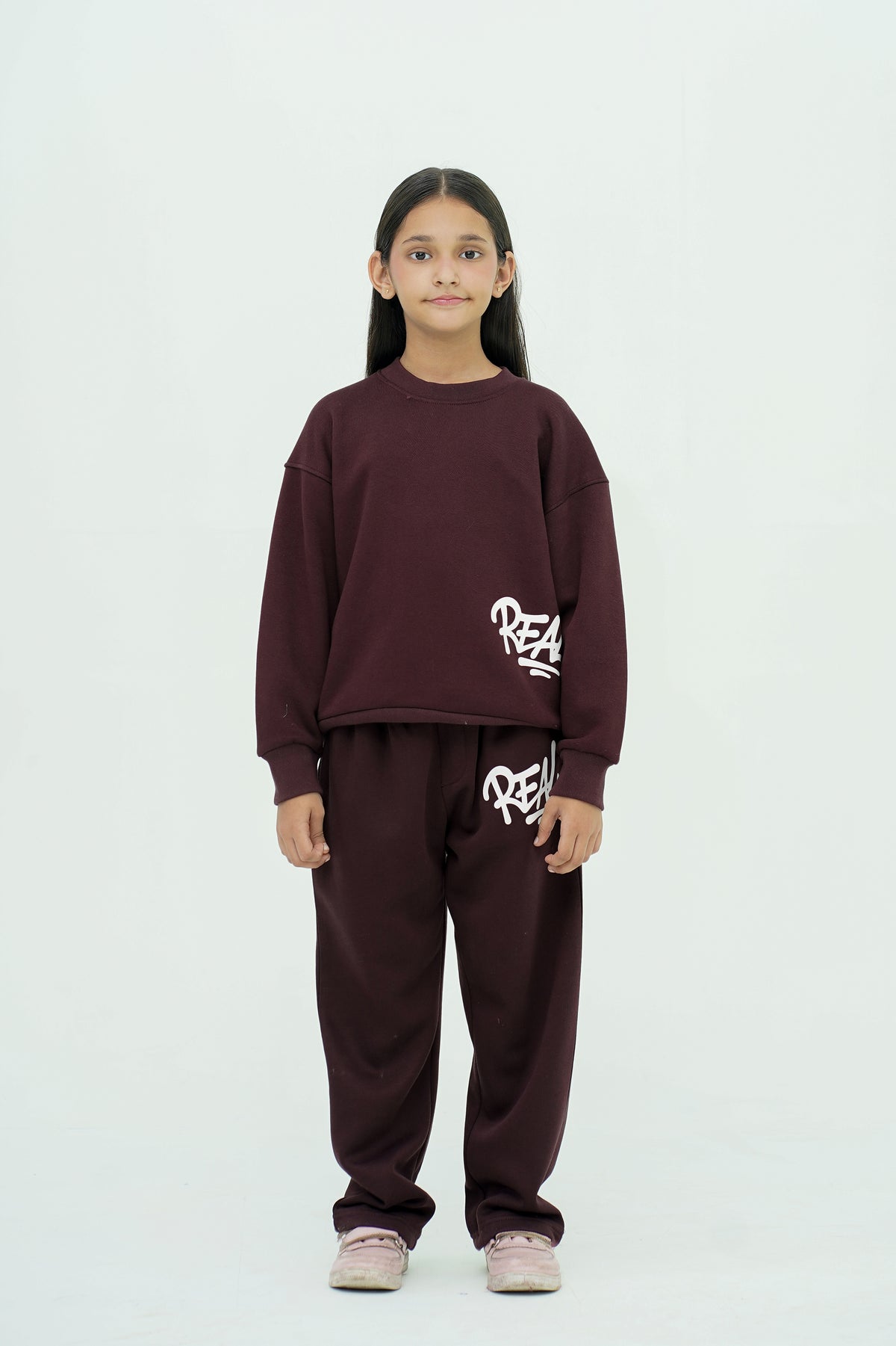 "REAL" DARK MEHROON SWEATSHIRT Reality
