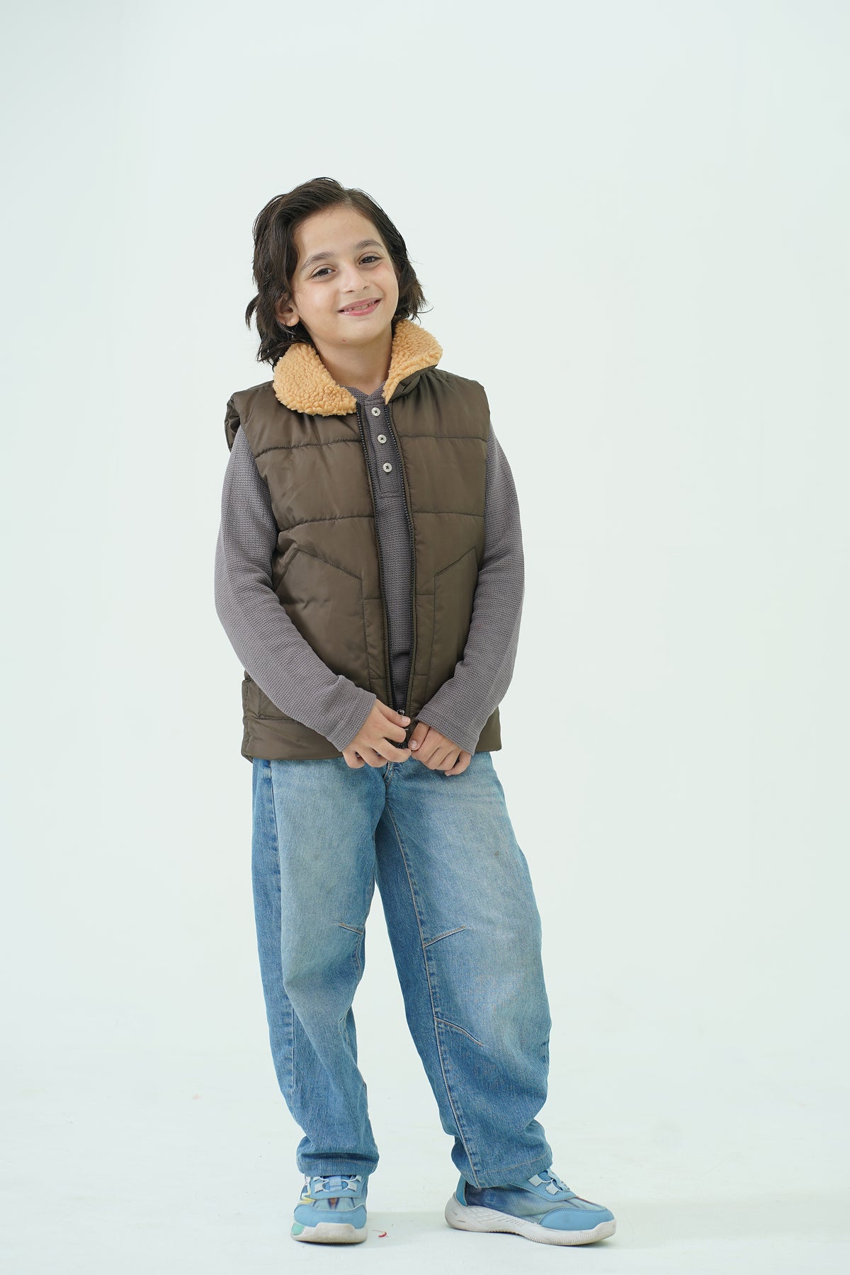 SLEEVE LEES PUFFER CHOCALATE JACKET Reality