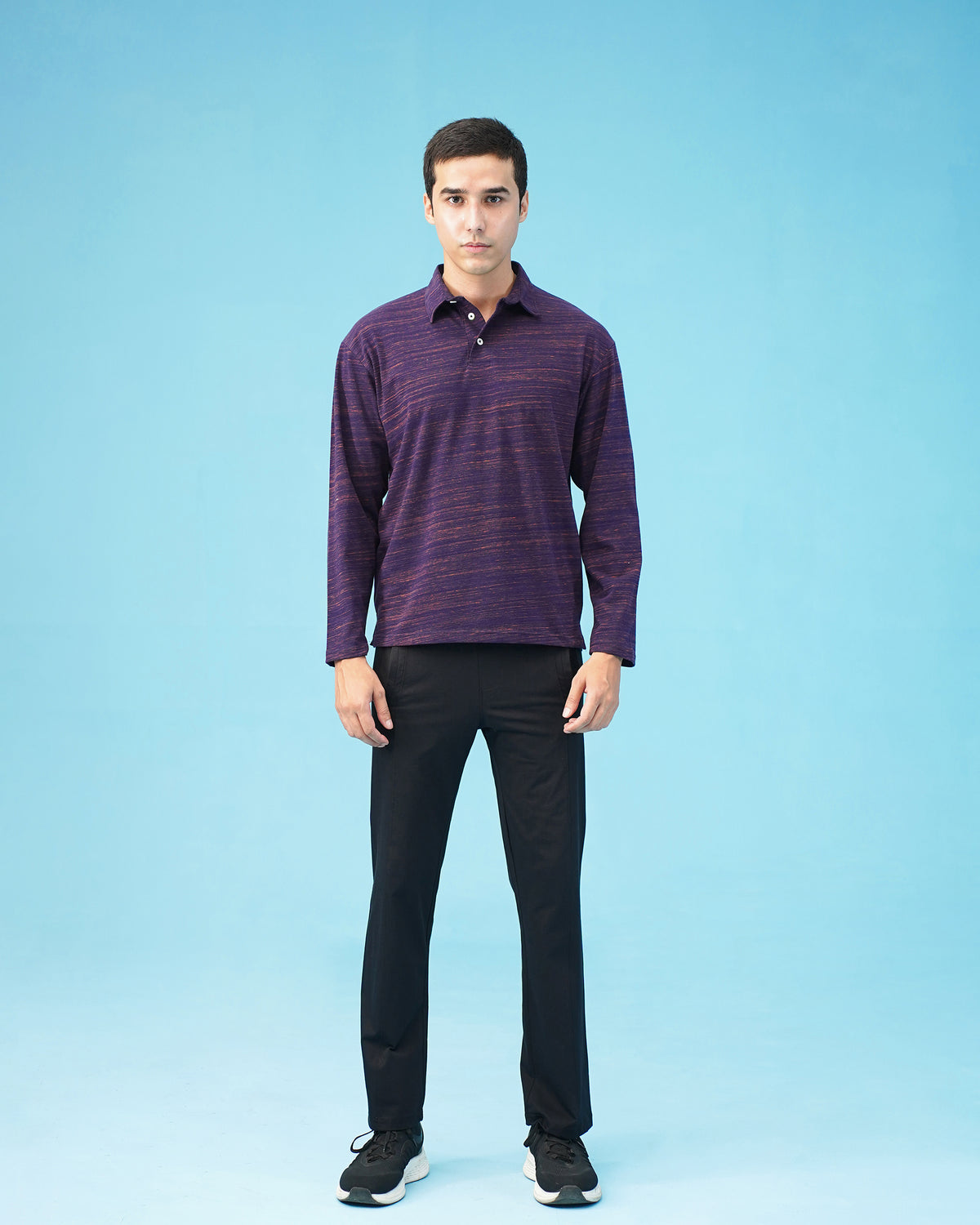 TEXTURED NAVY POLO Reality