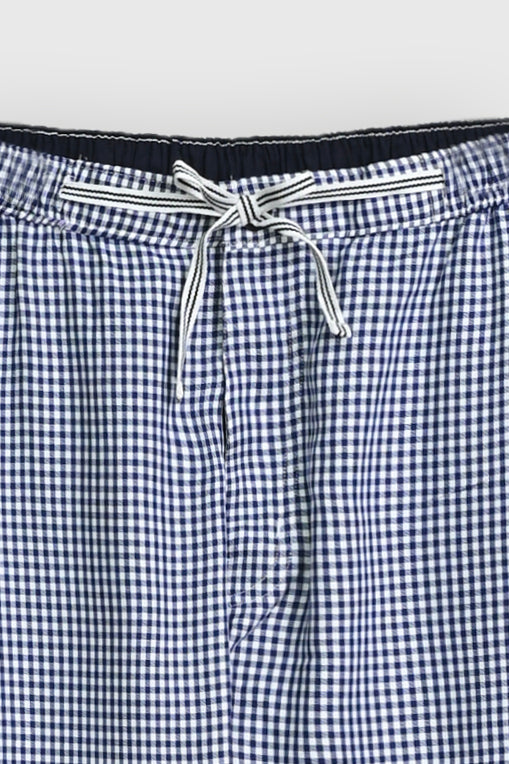 NAVY CHECK TROUSER Reality