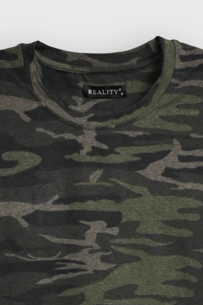 MENS ARMY GREEN T-SHIRT Reality