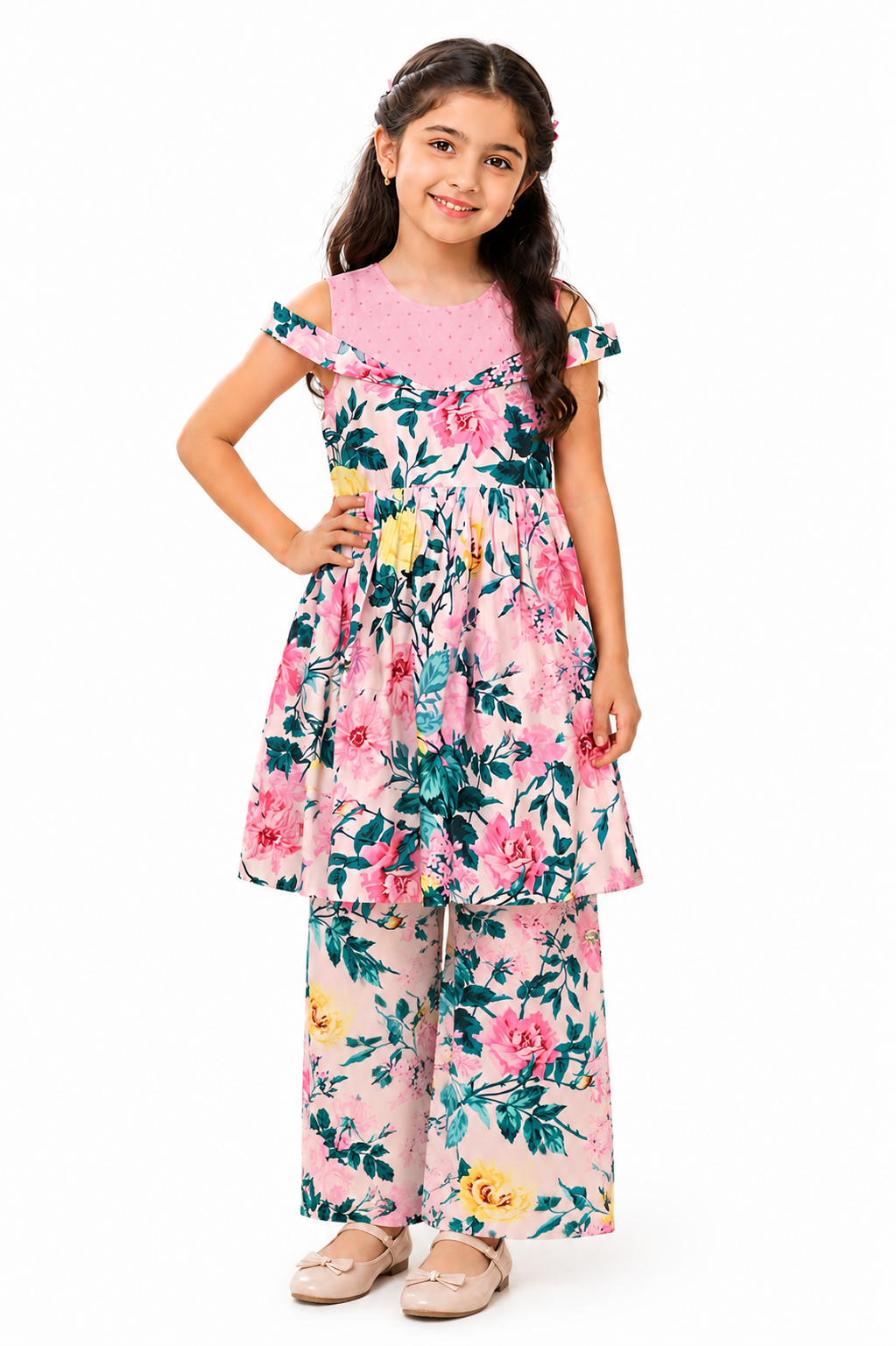 FLORAL MIST PINK SUIT Reality