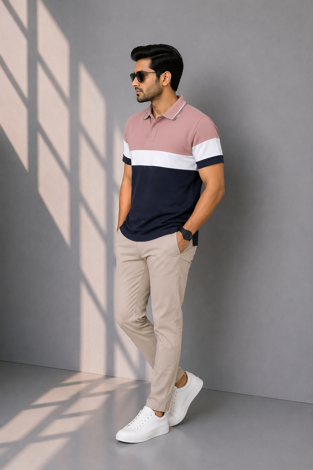 MEN LIGHT BLUE POLO