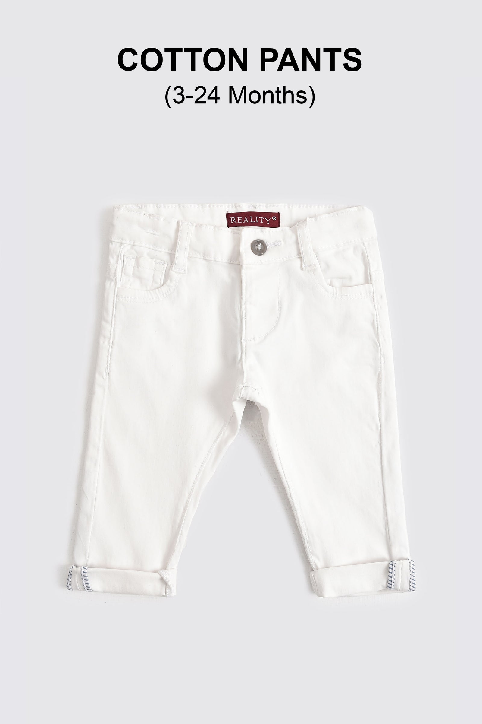 Newborn Boy Cotton Pants - Reality