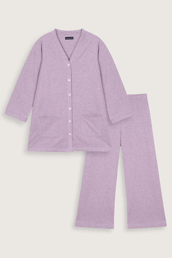 CARDIGAN LIGHT PURPLE WITH BOTTOM Reality