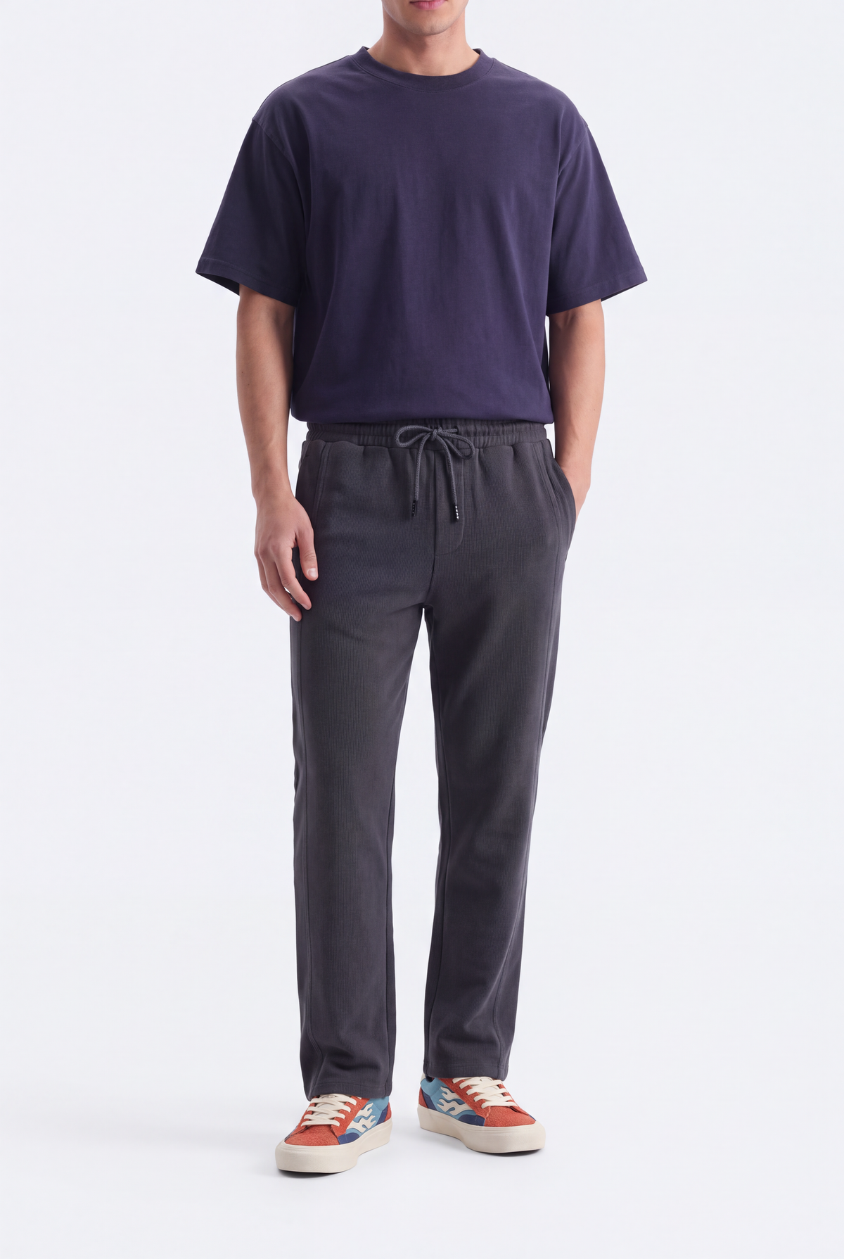 COTTON JERSEY GRAY TROUSER Reality