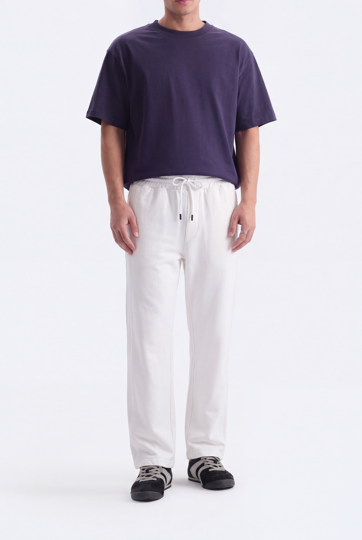 COTTON JERSEY WHITE TROUSER Reality