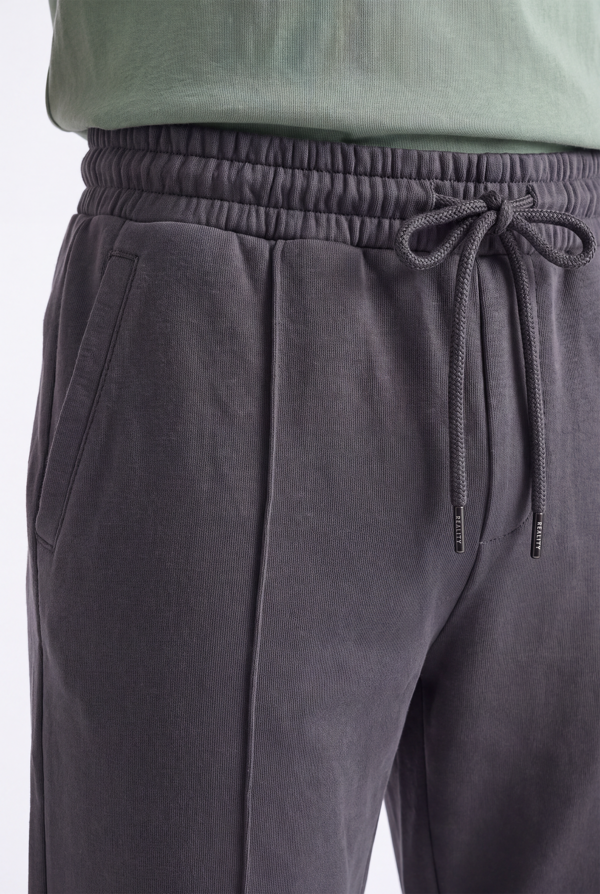 TERRY TAPERED GRAY TROUSER Reality