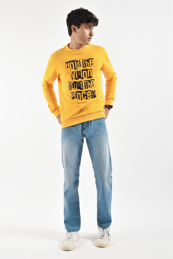 Yellow Graphic Sweatshirt
