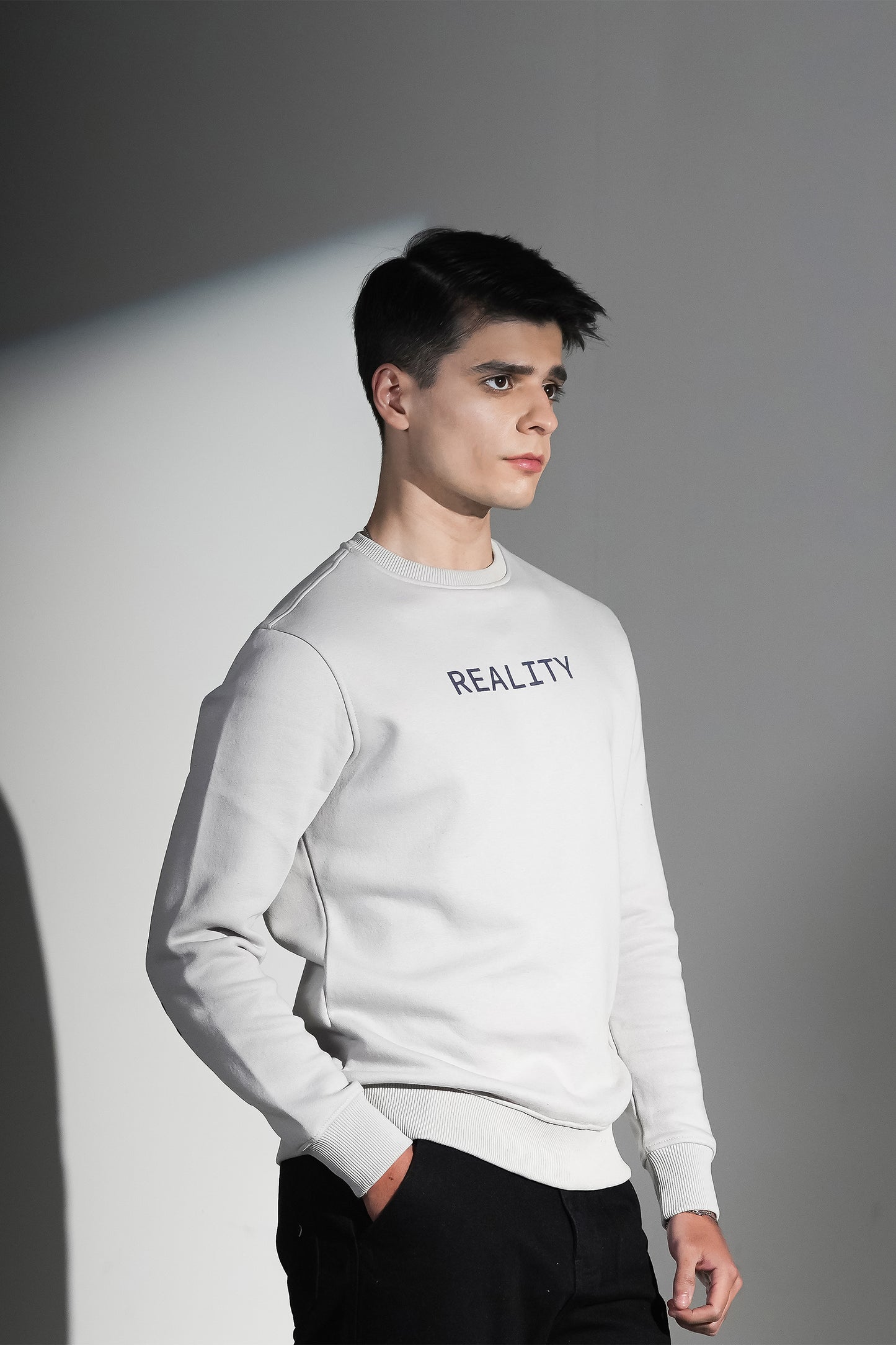 MEN'S BLACK SWEAT SHIRT Reality