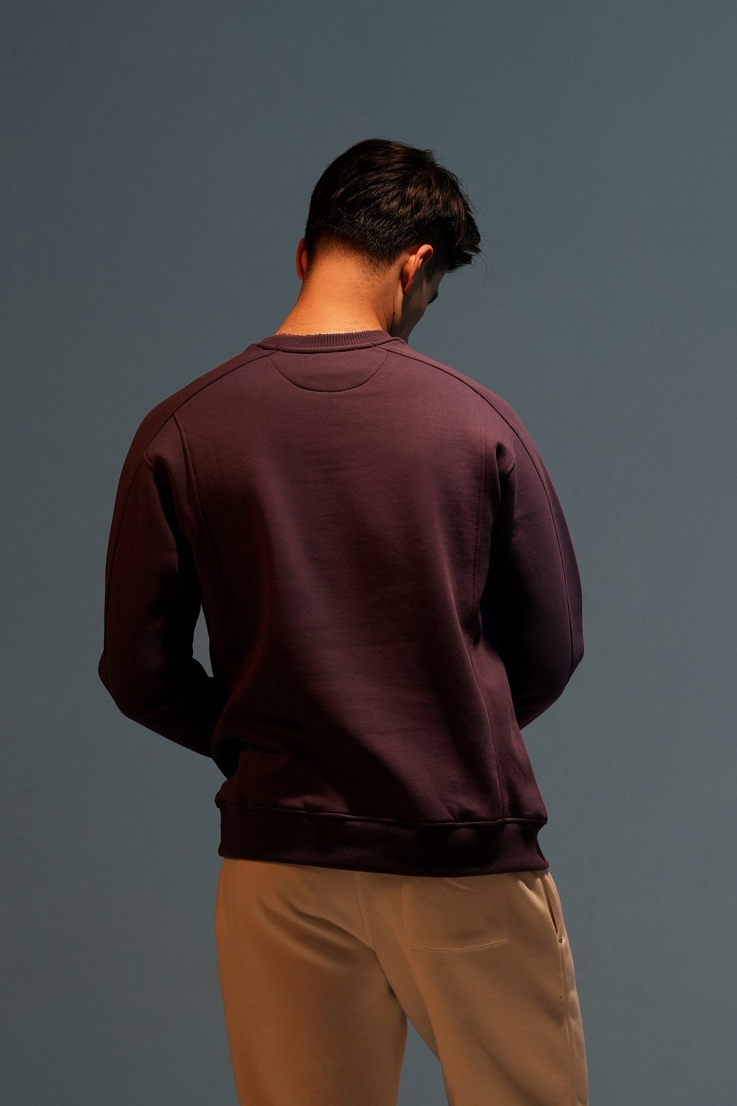 MEN'S purple SWEAT SHIRT Reality