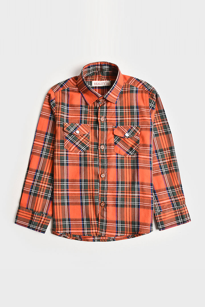 Checked Flannel Casual Shirt REALITY