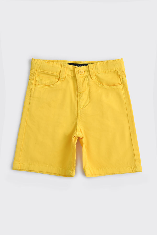 Yellow Cotton Shorts (3-24M)