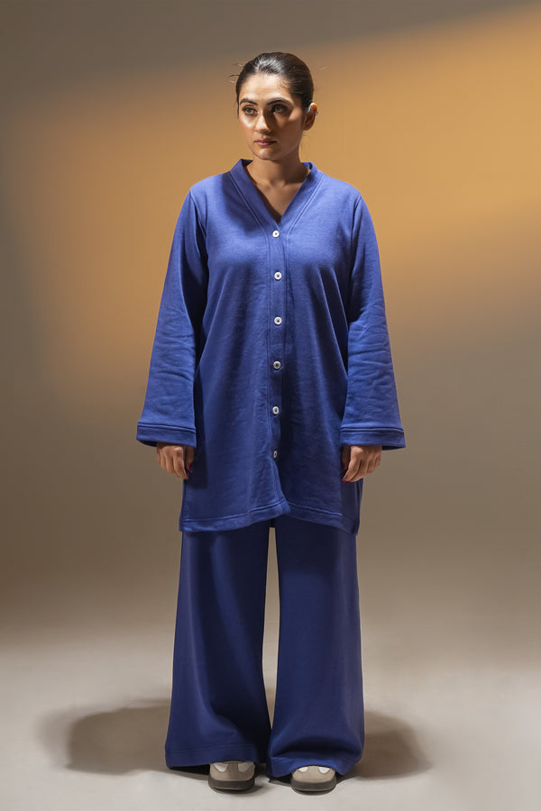 CARDIGAN blue WITH BOTTOM Reality