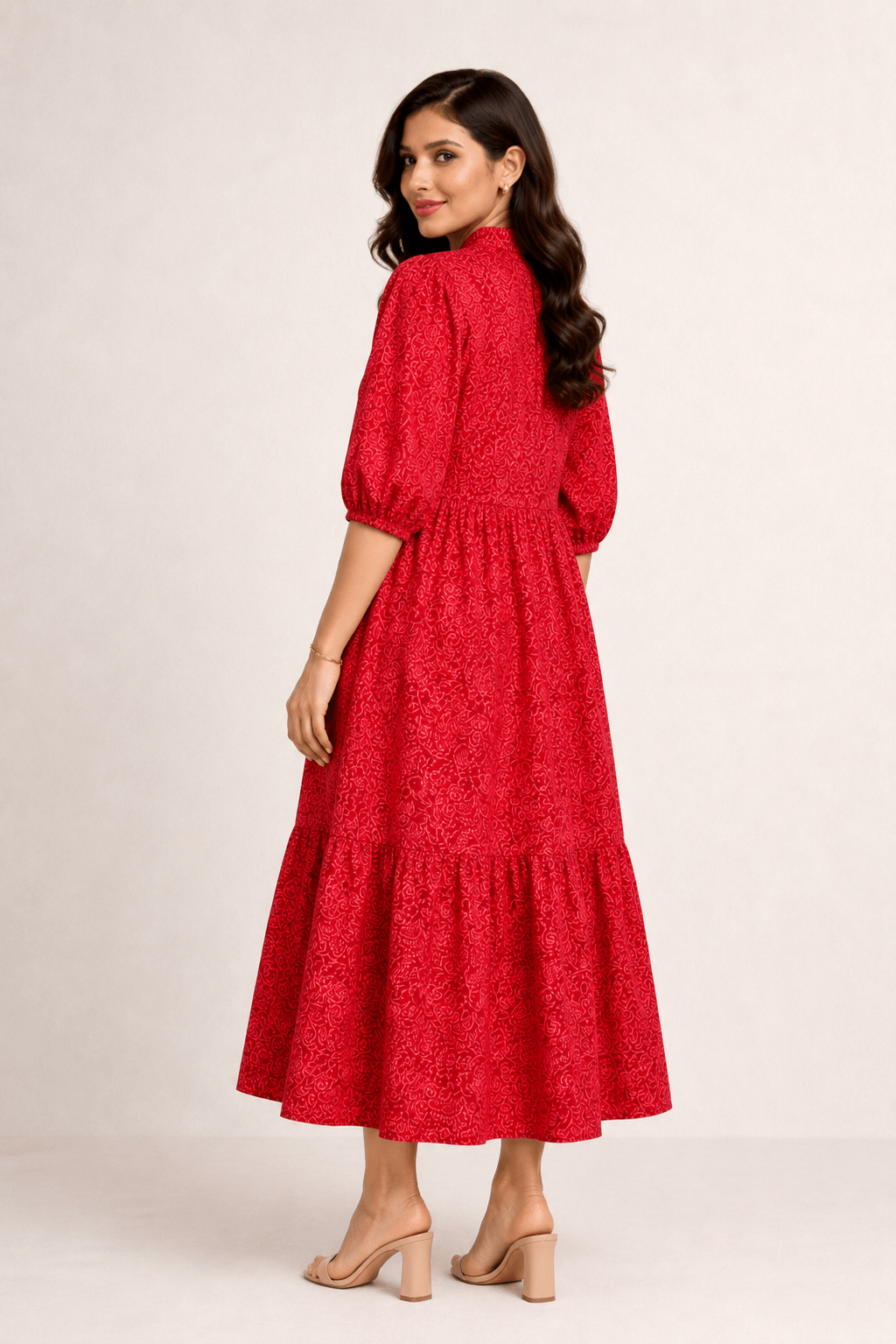 EMERALD SERENITY RED FROCK Reality